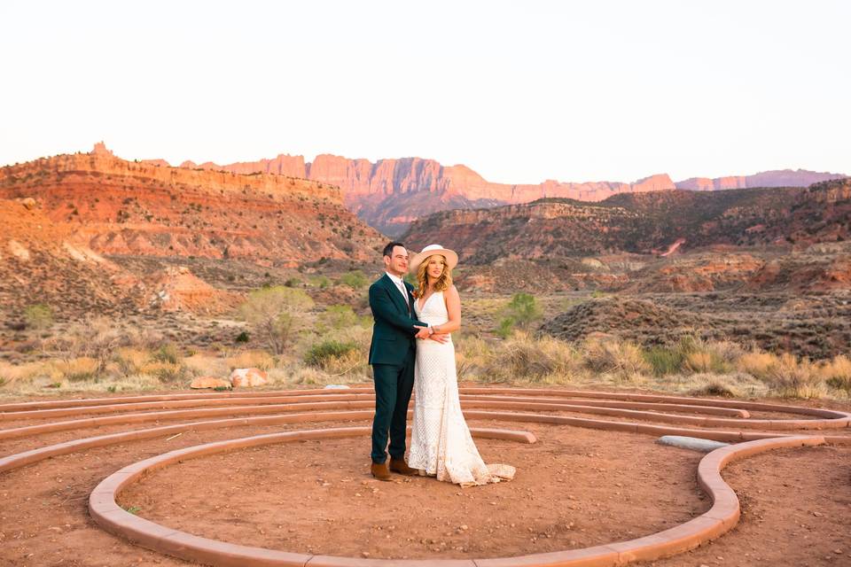 Labyrinth sunset photos