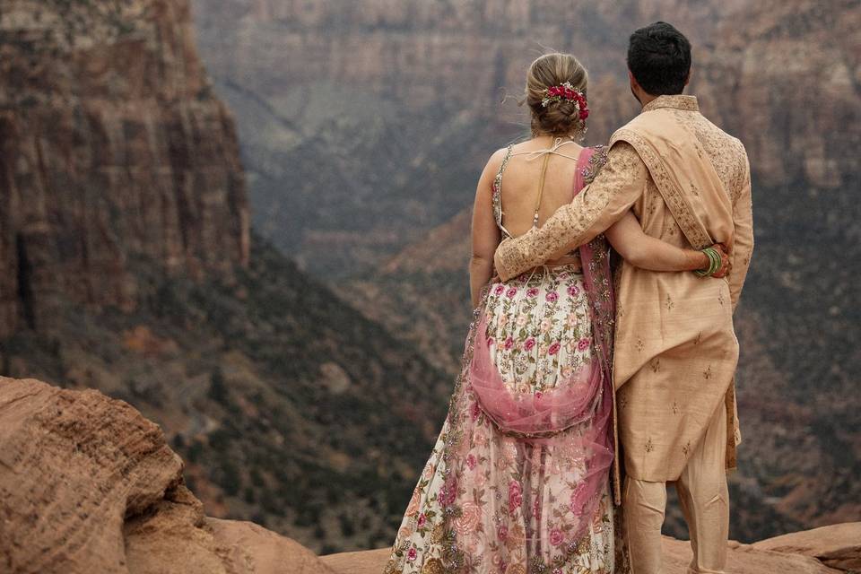 Couples photos in Zion