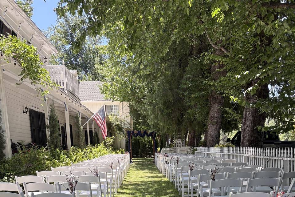 Ceremony set up