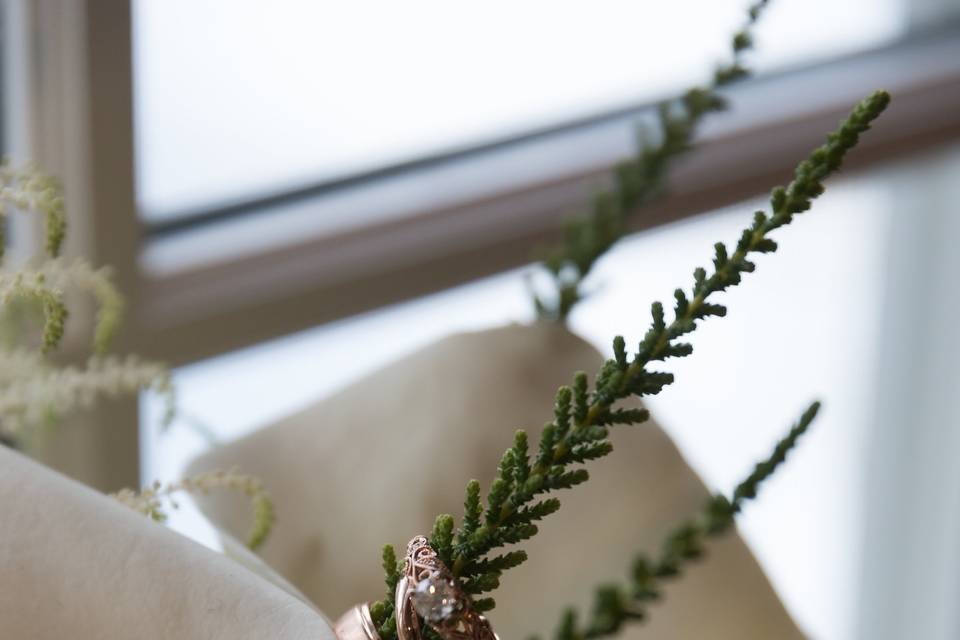 Rose gold rings