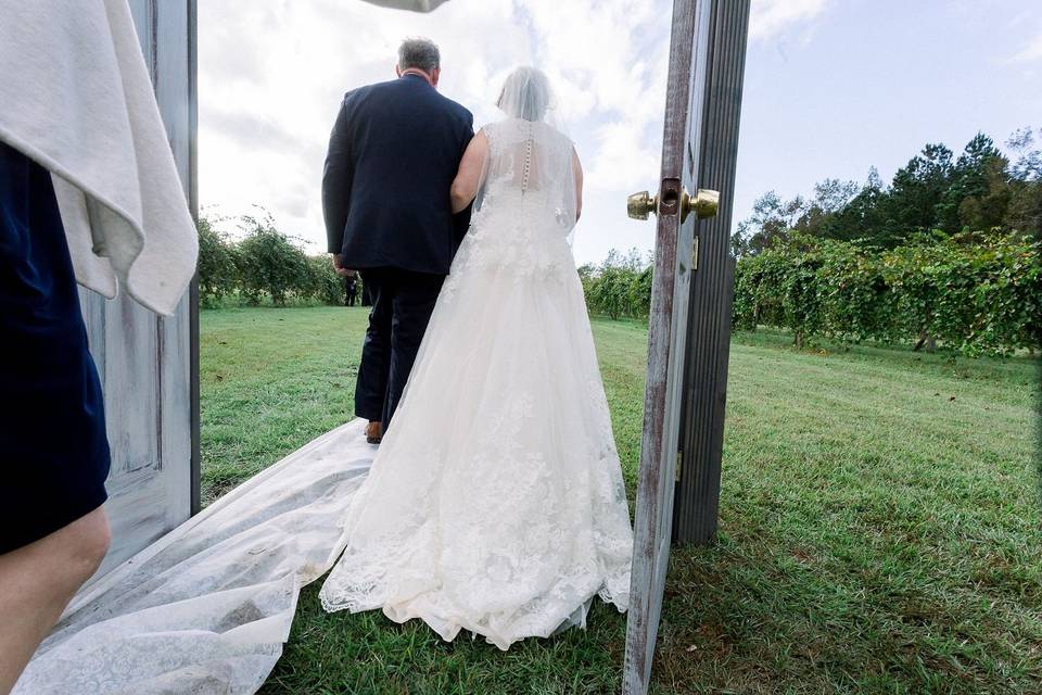 Outdoor Double Door Entrance