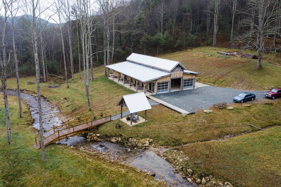 The barn from above