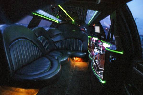 White 10 passenger Interior