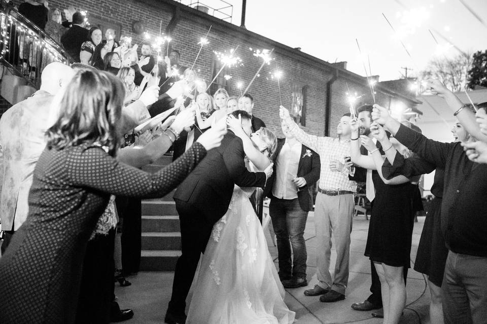 Sparkler sendoff | Danielle George Photography