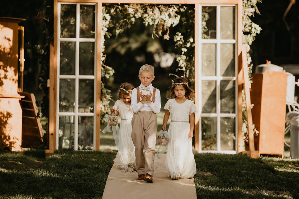 Flower Girls and Ring Bearer