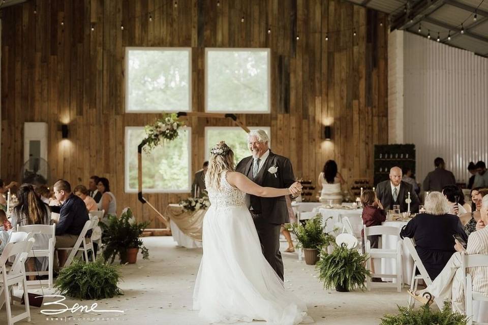 Rustic backdrop