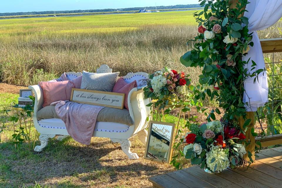 Seating Props and Flowers