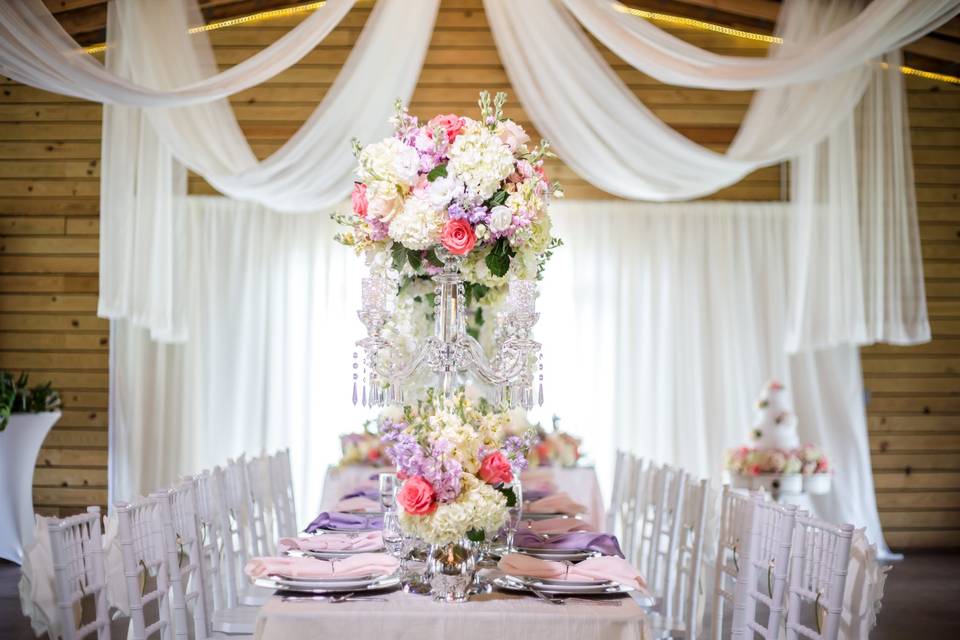 Centerpieces and Drapery