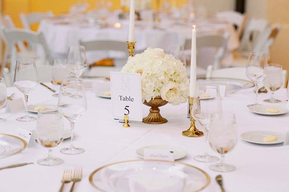 Reception centerpieces