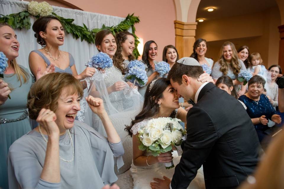 Jewish wedding celebration