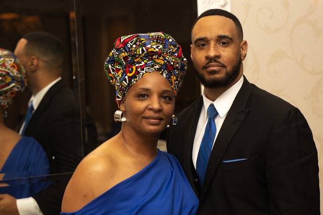 Mom and groom