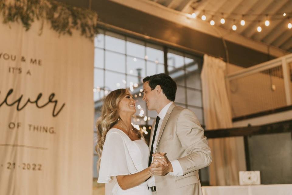 Couple first dance