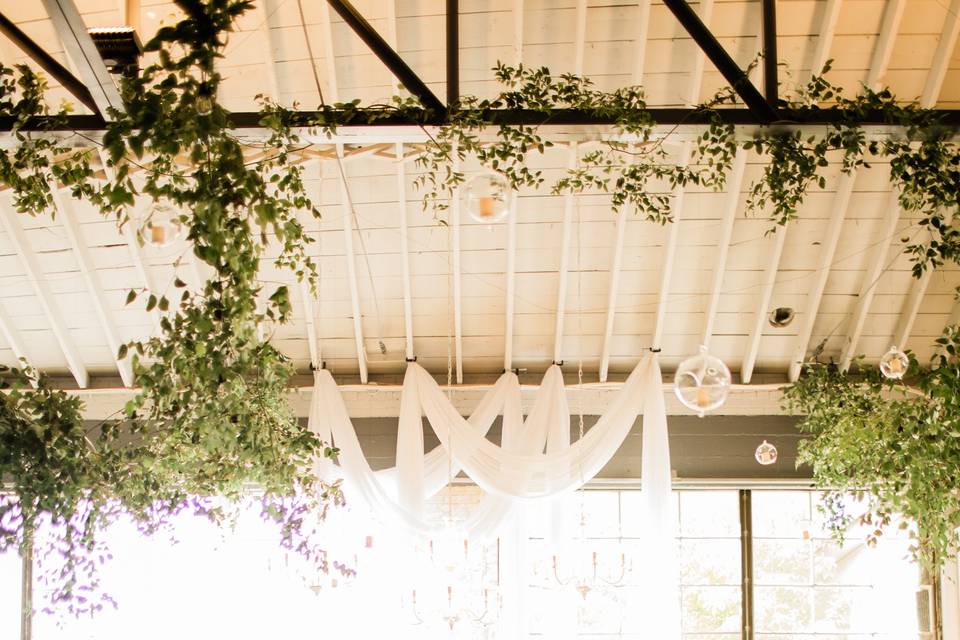 SPace decorated for a ceremony