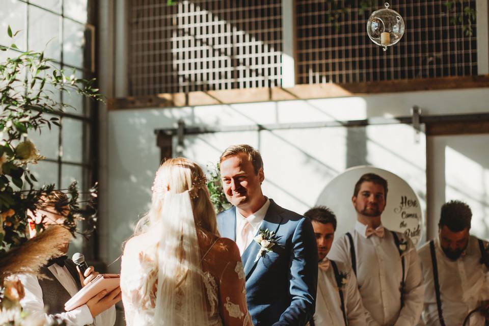 Bride and groom first dance