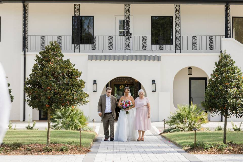 Walking down the aisle