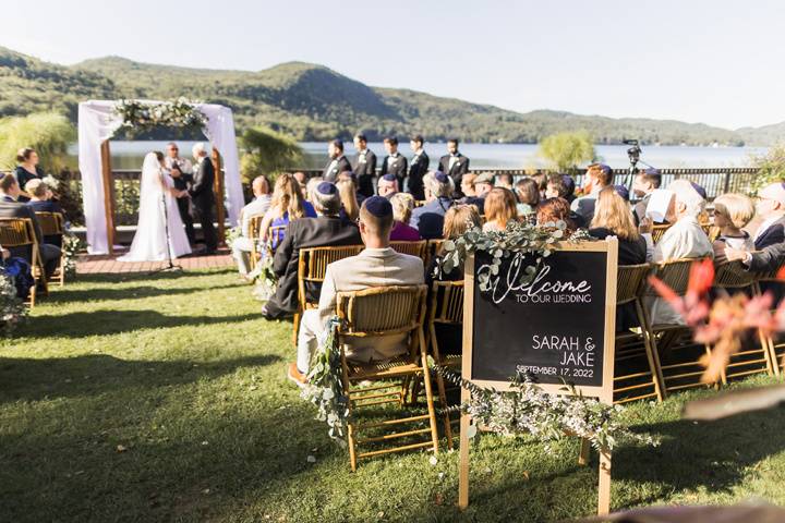 Lakefront Patio Ceremony