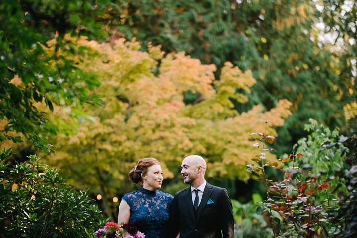 Fall colors blue dress