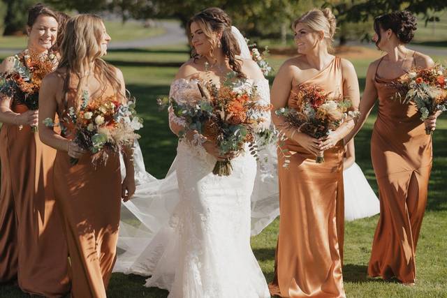 Bride and Bridesmaids