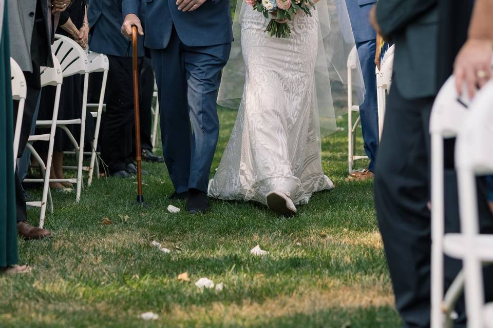 Walk down aisle