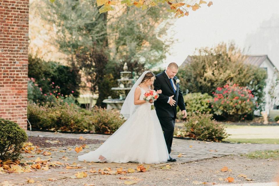 Fall estate wedding