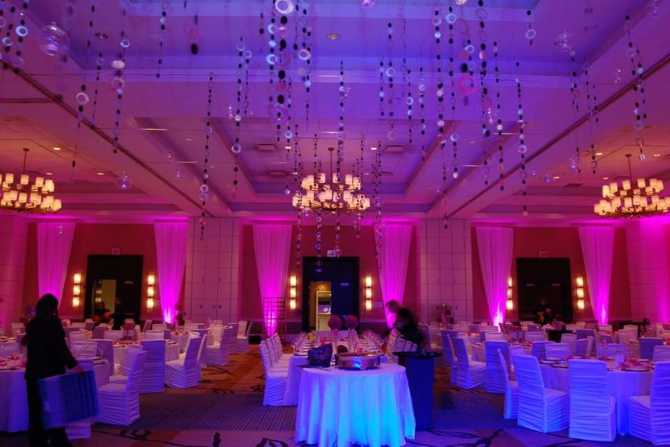 Wedding reception area