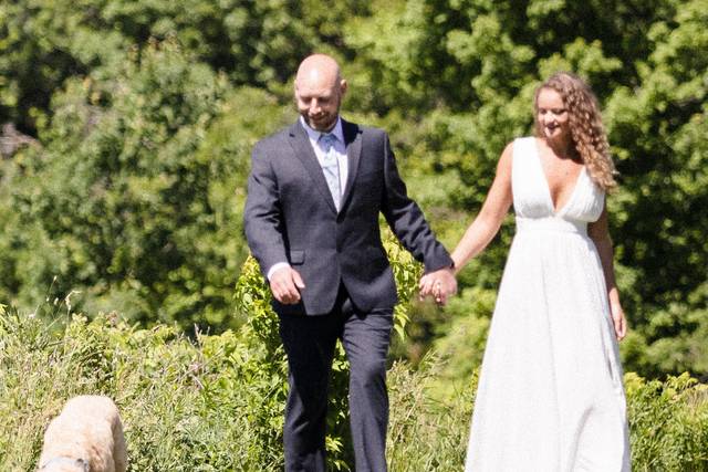 A walk with the puppy