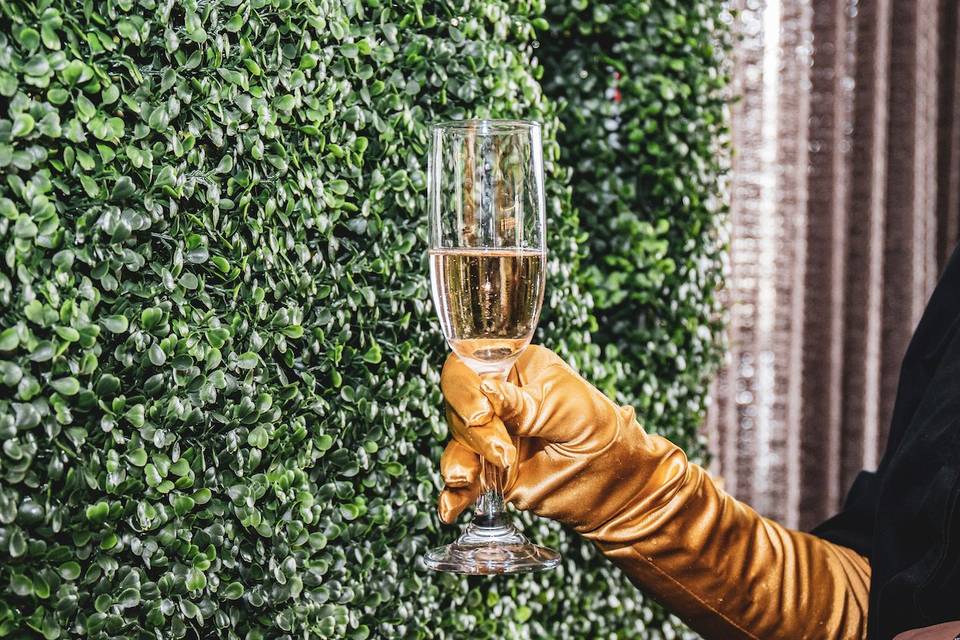 Living Champagne Wall