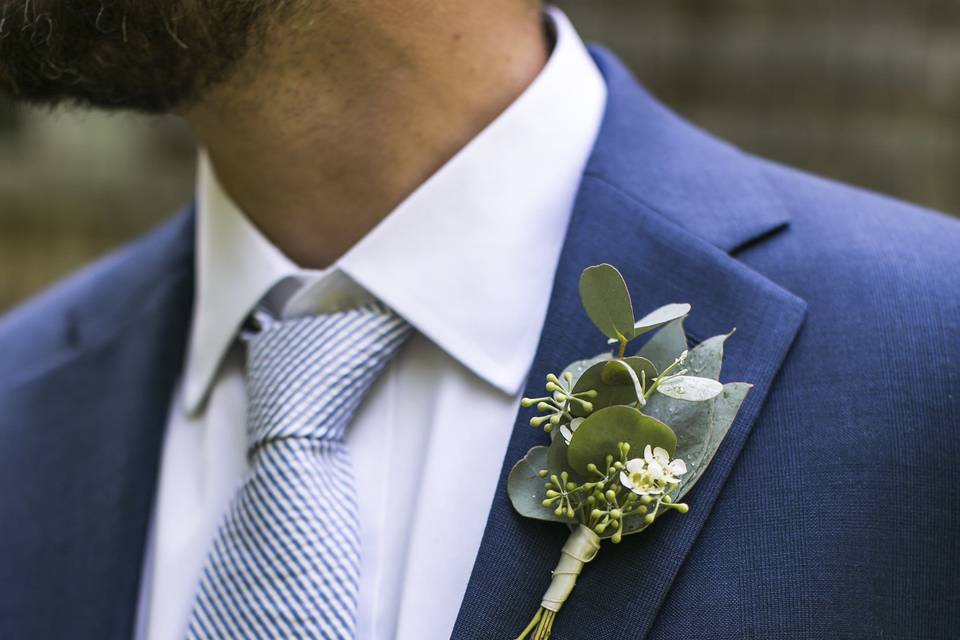 Groom closeup