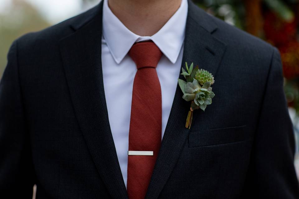 Succulent Boutonniere