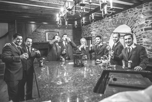 Groom and his groomsmen