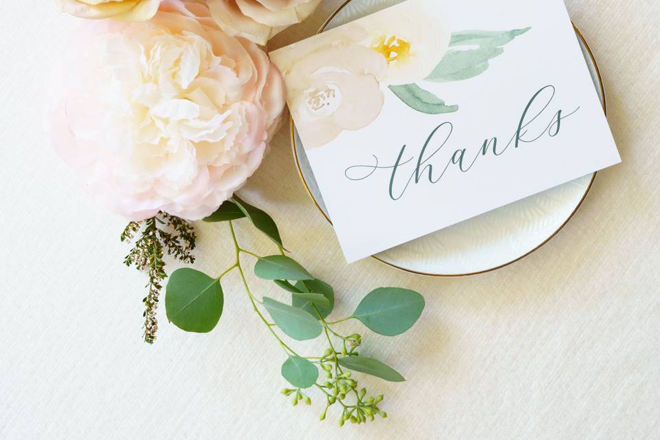 Watercolor Thank You Cards