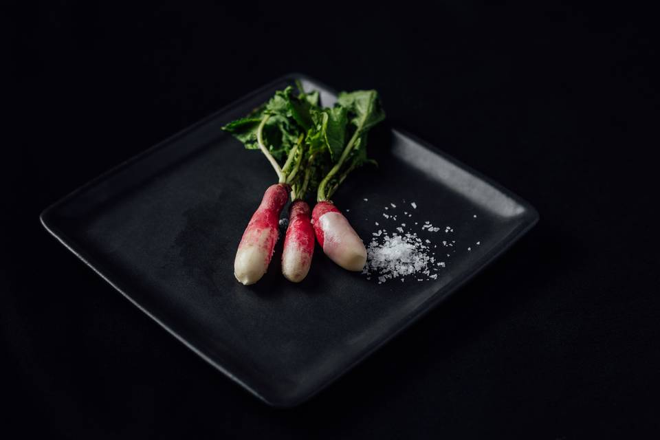 Butter dipped radish