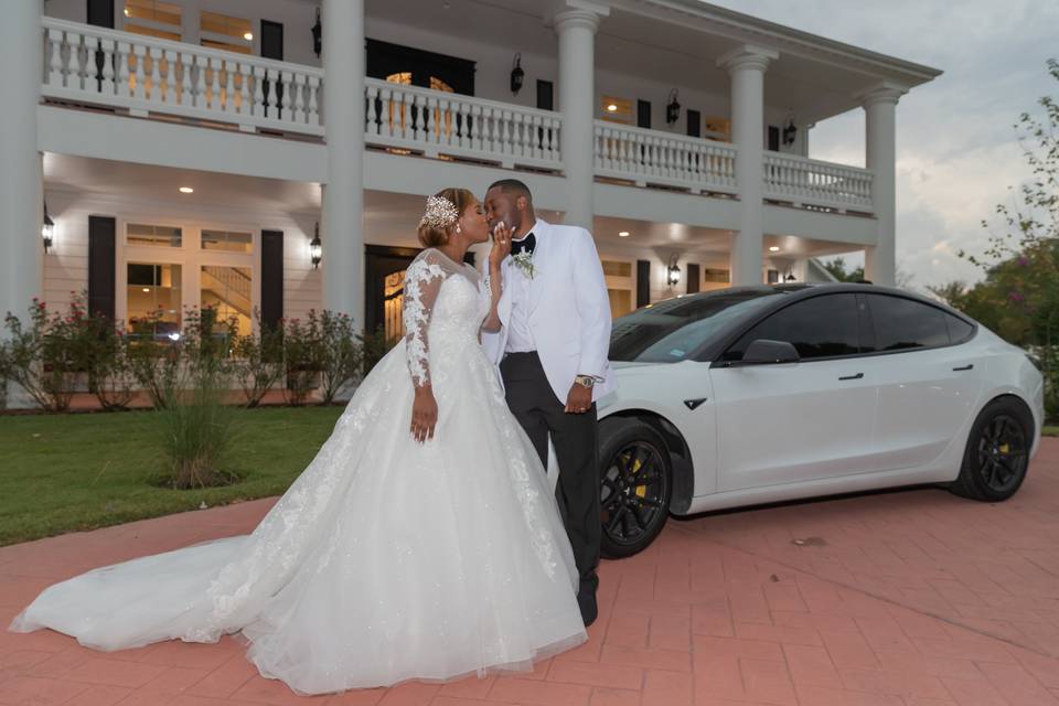 Elegant white gown