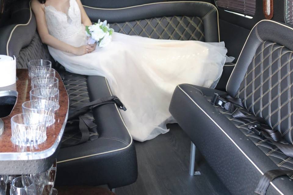 Bride Across Bench