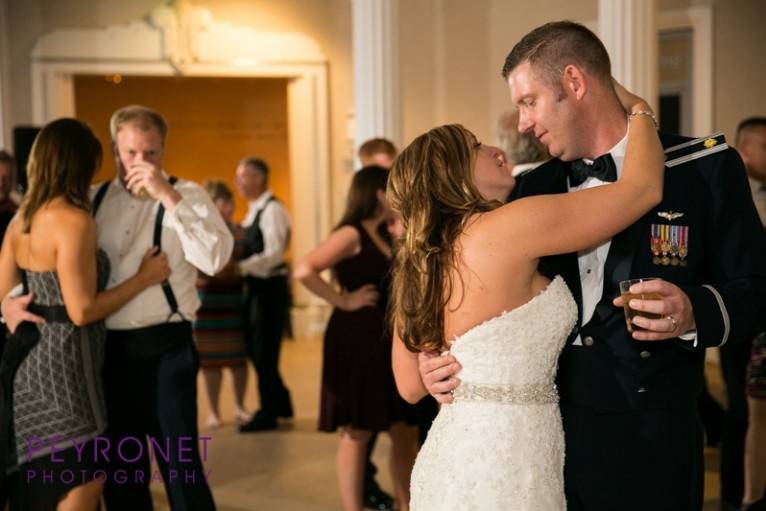 Newlyweds on the dance floor