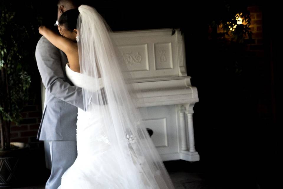 Their romantic first dance.