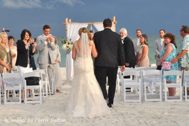 Escorting the bride