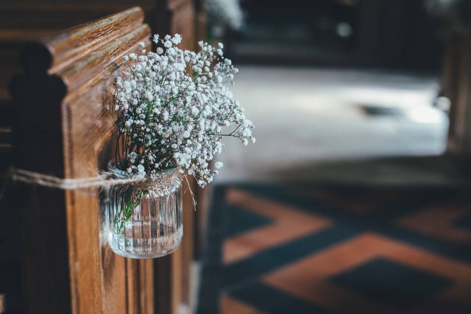 Ceremony decor placement