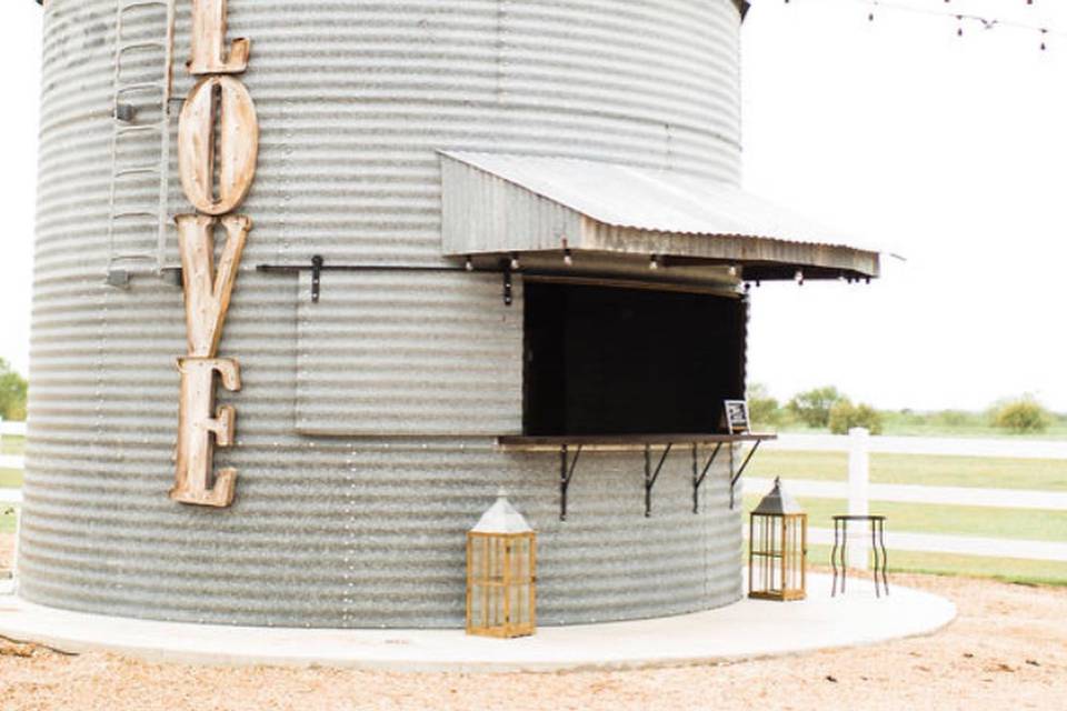 Love Sign Silo Bar