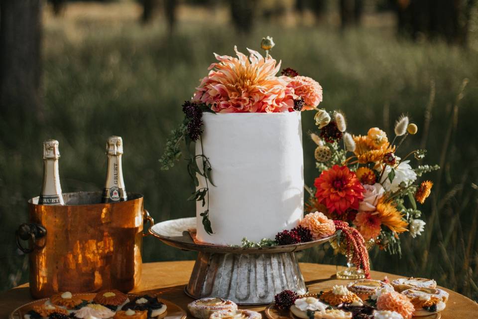 Colorful dessert table