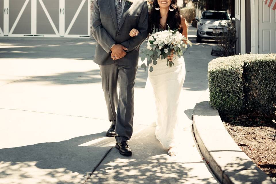 Down the aisle