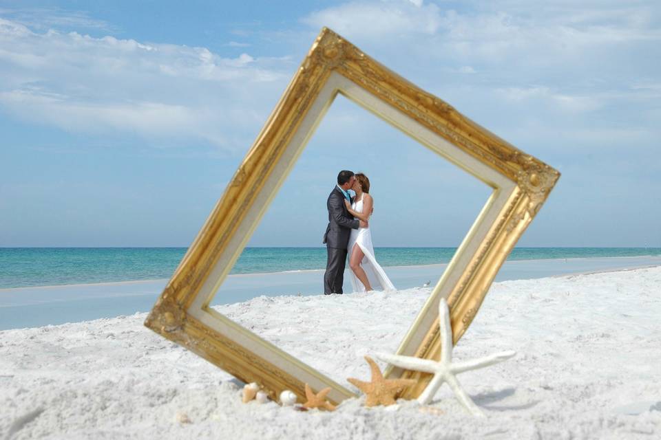 Intimate, romantic, affordable barefoot beach weddings
