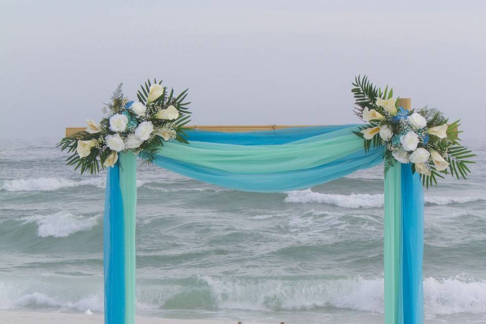 Simple Bamboo Barefoot Beach Wedding Package