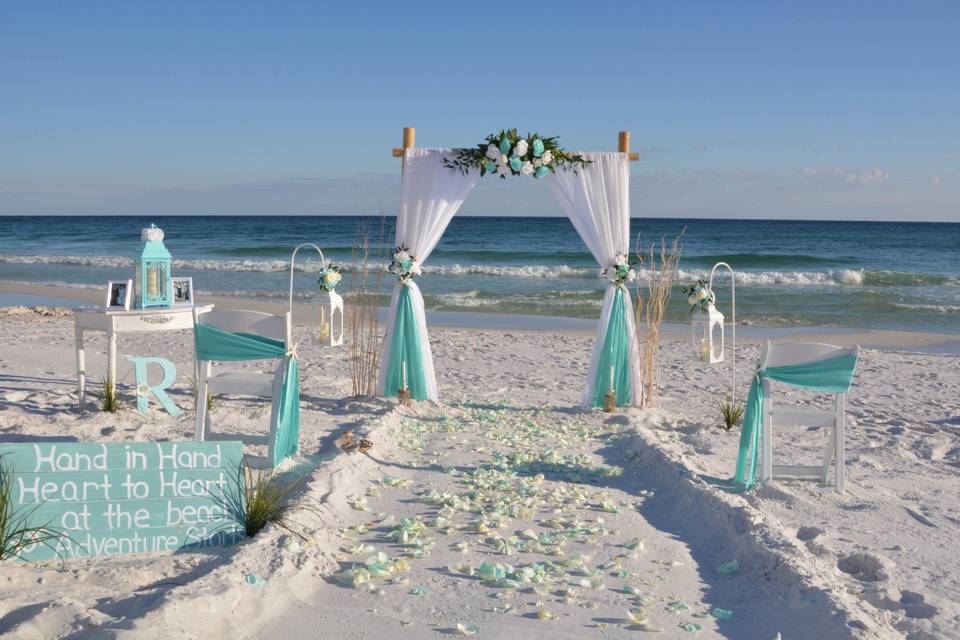 Custom Florida destination beach wedding packages available!