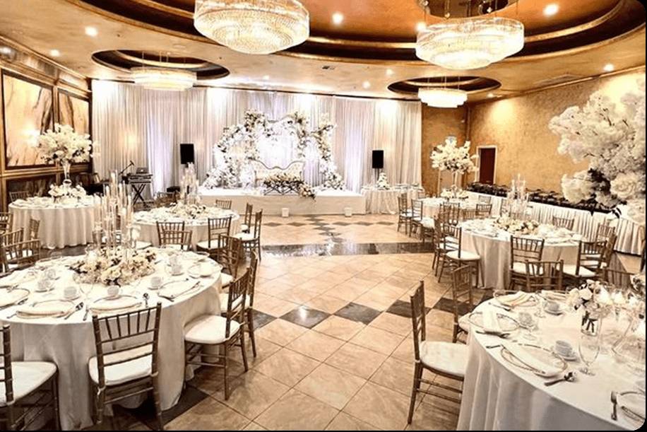 Stylish reception setting