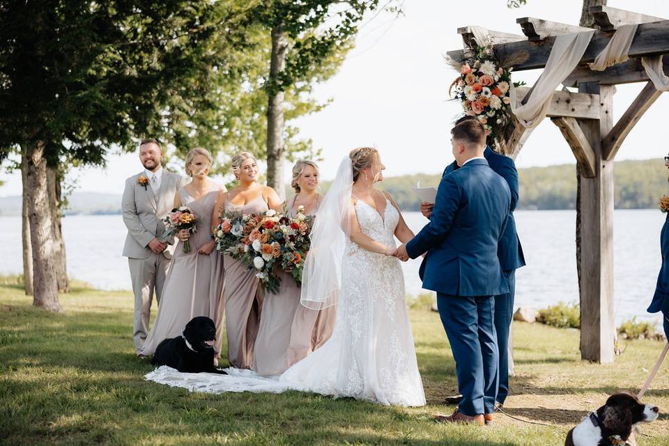 Ceremony by the waters edge