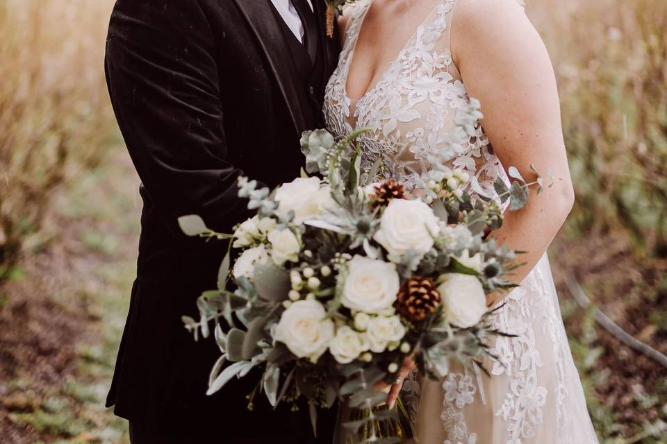 Rainy day wedding