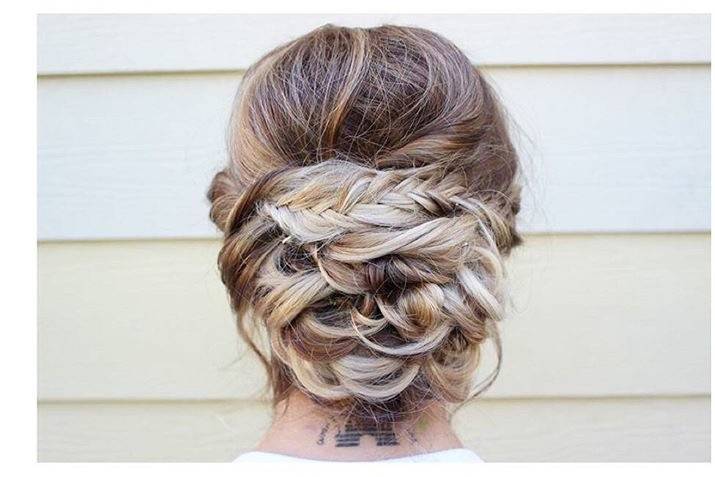 French braided hair
