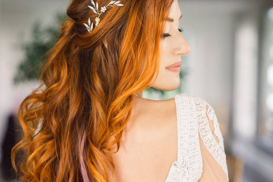 Bride makeup and hair