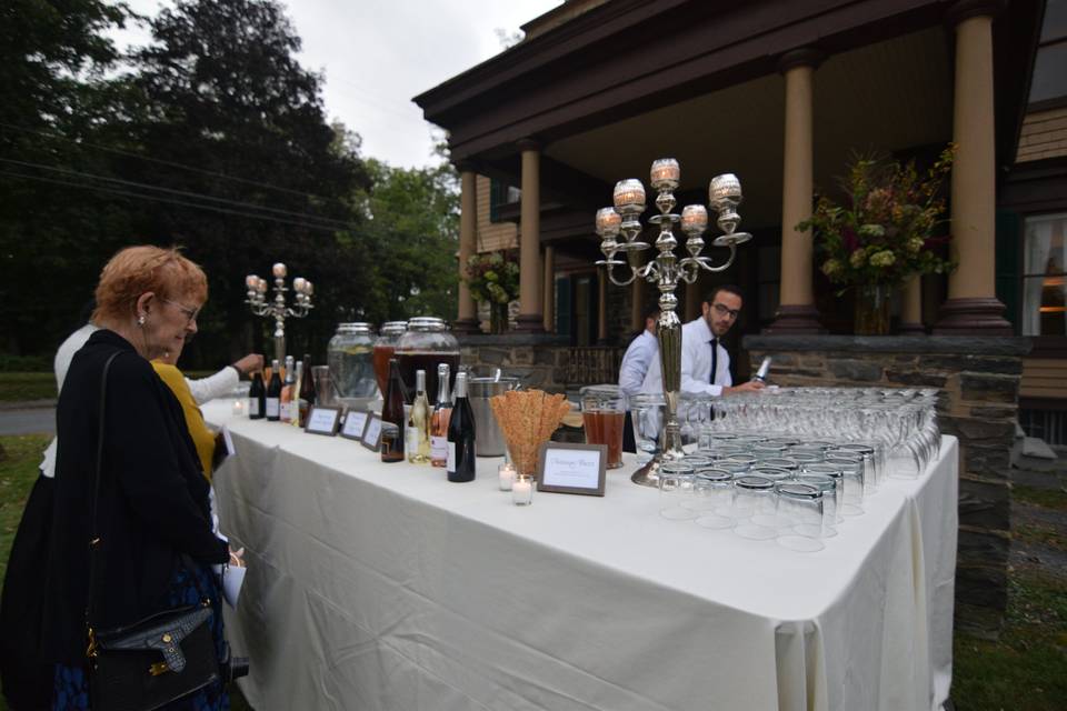 Catering outside the Deyo hous